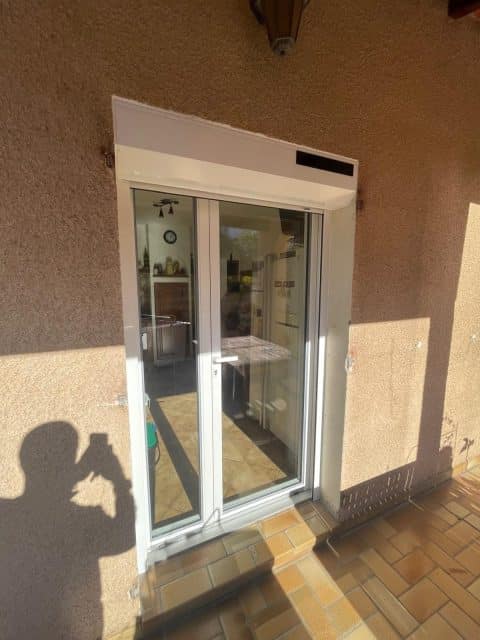 PORTE FENETRE BLANCHE